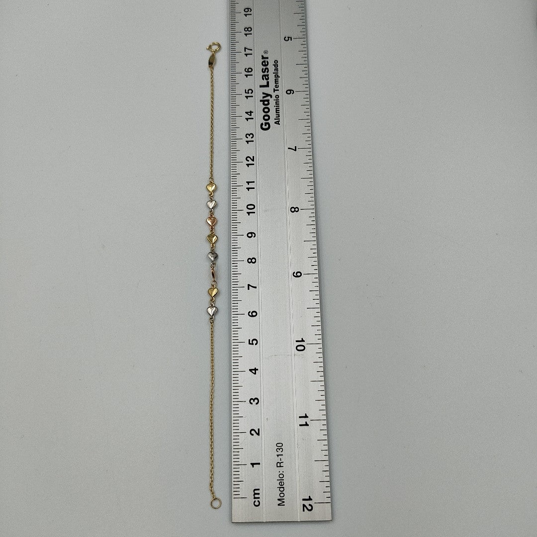 PULSERA ORO, ORO COMBINADO 10 K 1.7 GRMS (SEMINUEVO)