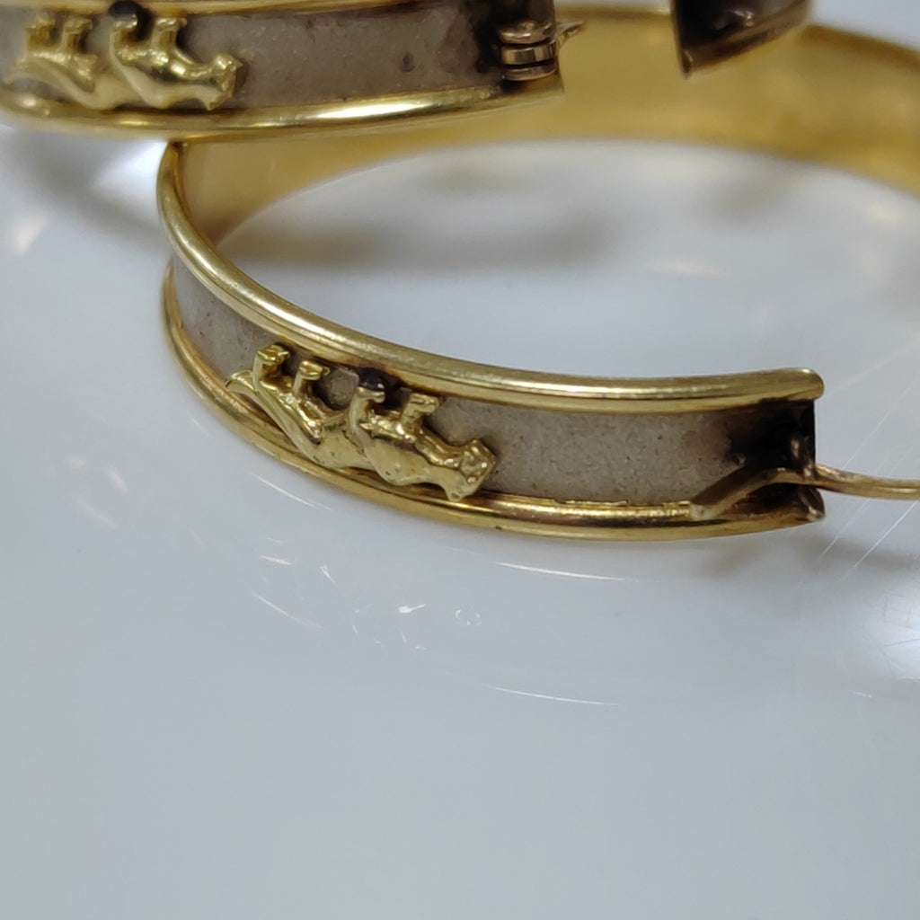 ARETES PAR ORO 14 K 12,20 GRMS (SEMINUEVO)