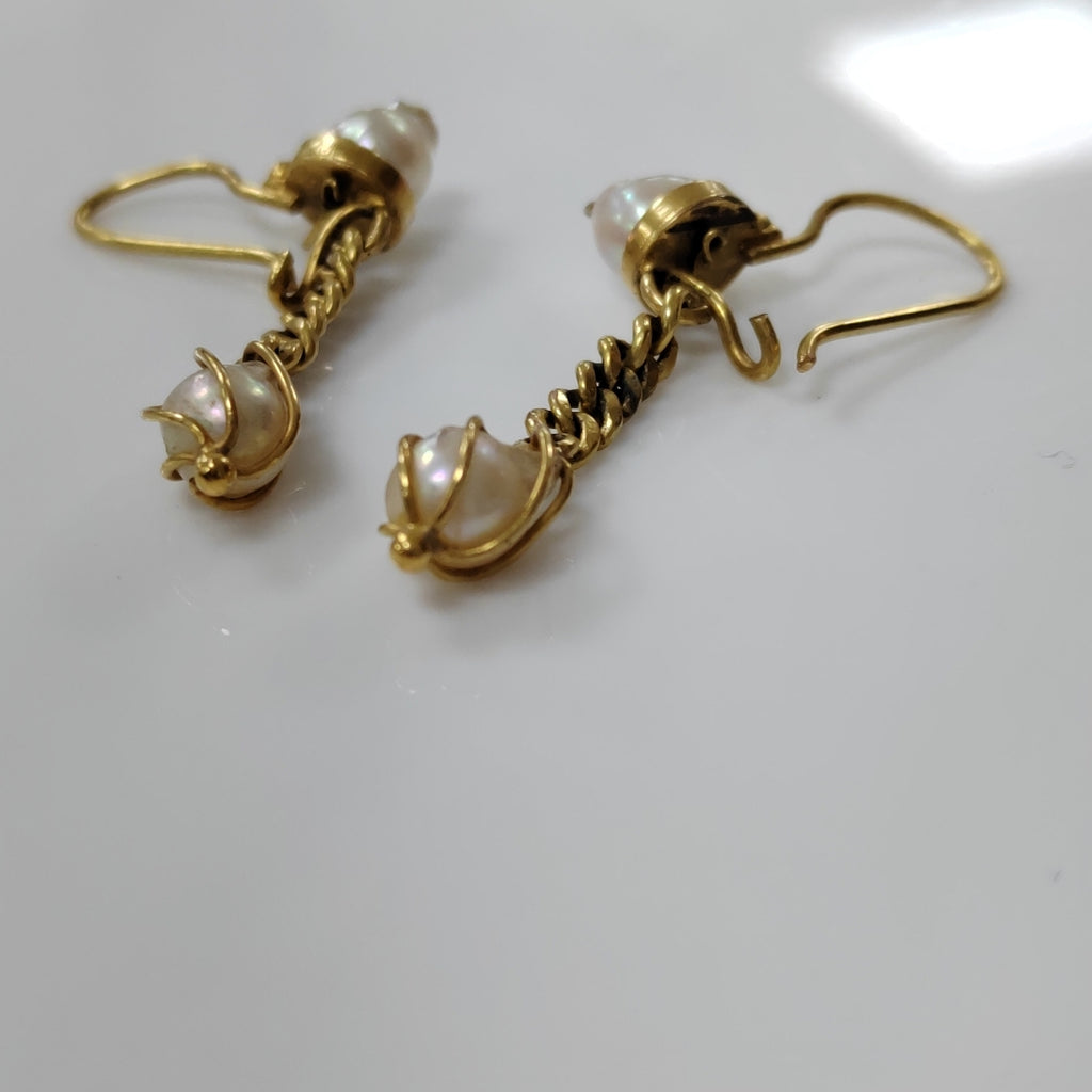 ARETES PAR ORO 14 K 5.3 GRMS (SEMINUEVO)