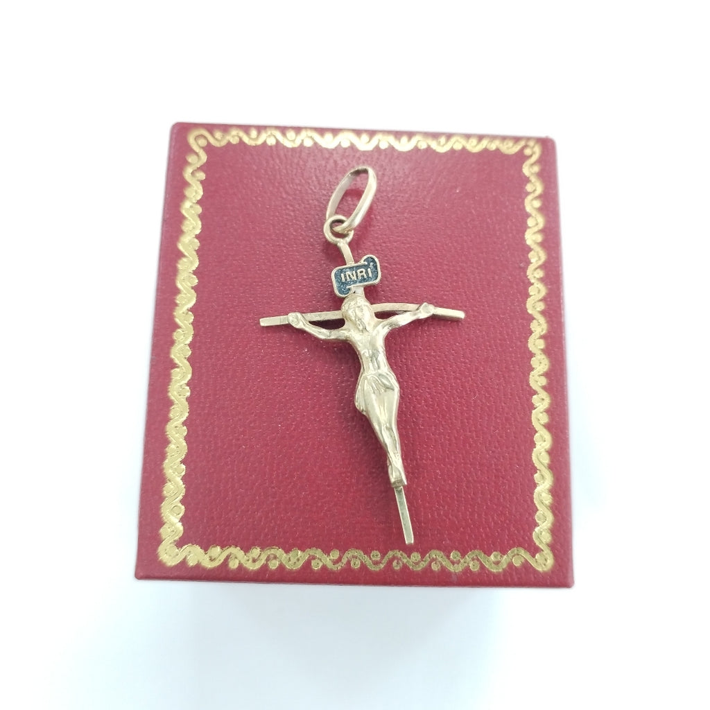 CRUCIFIJO ORO 10 K 1,60 GRMS (SEMINUEVO)