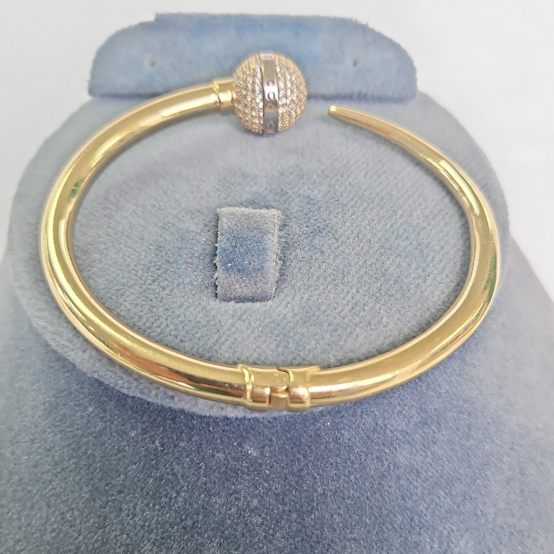 PULSERA RIGIDA ORO 14 K 15.5 GRMS (SEMINUEVO)