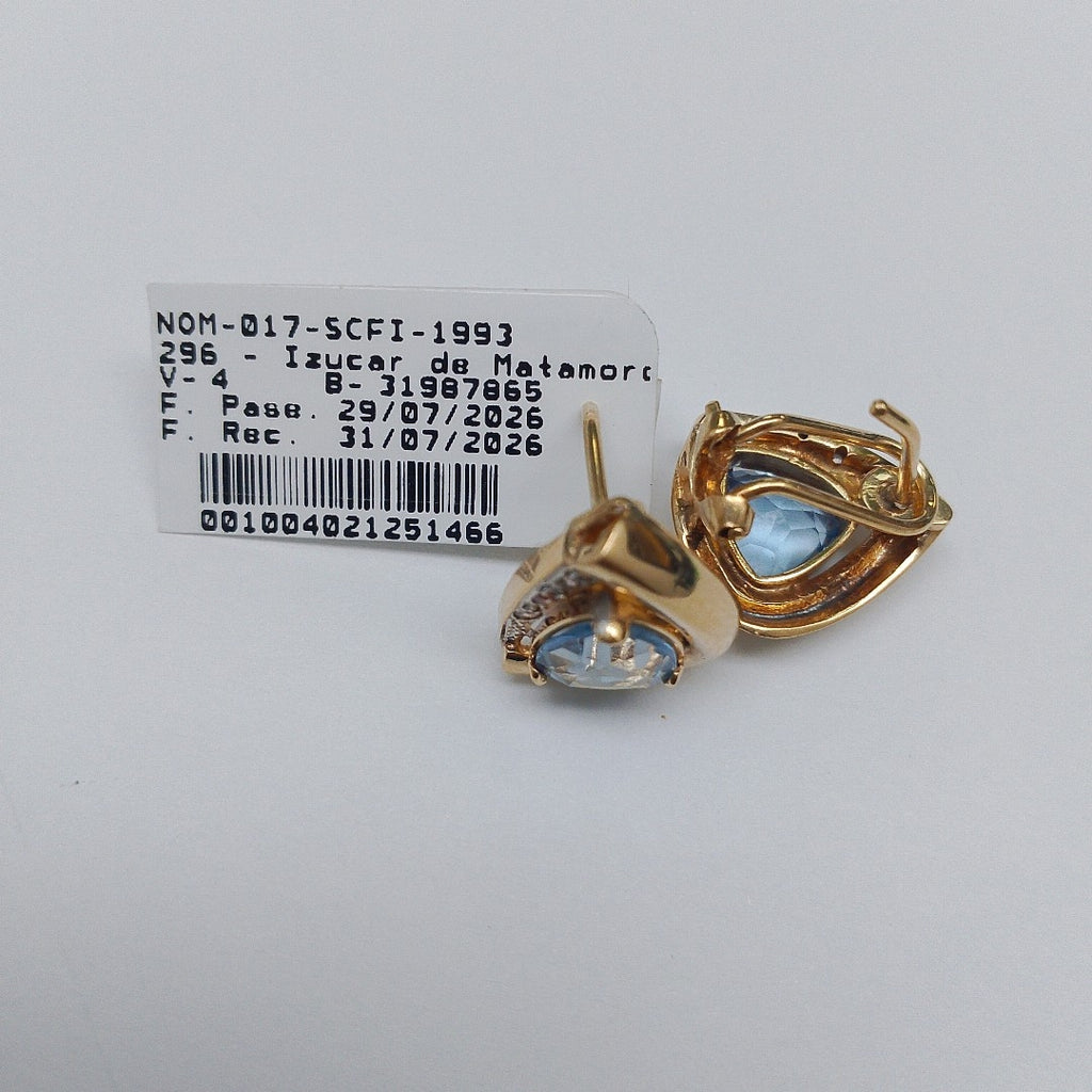ARETES PAR ORO 14 K 7.4 GRMS (SEMINUEVO)