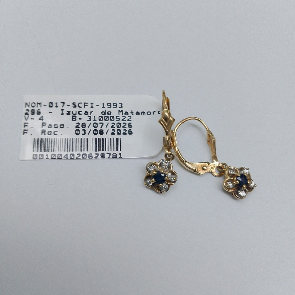 ARETES PAR ORO 14 K 1.6 GRMS (SEMINUEVO)