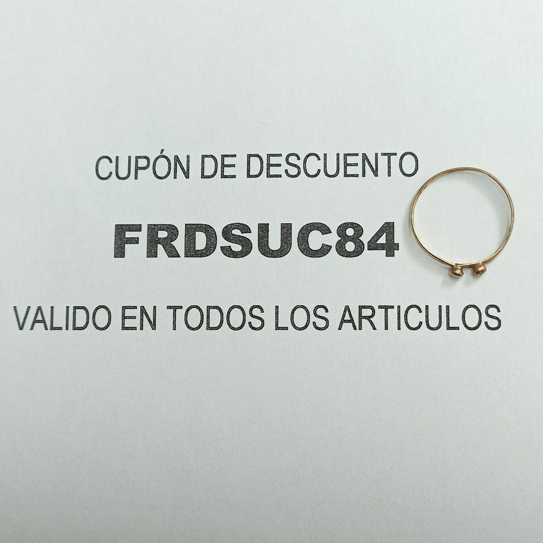 ANILLO ORO 8 K 0.6 GRMS (SEMINUEVO)