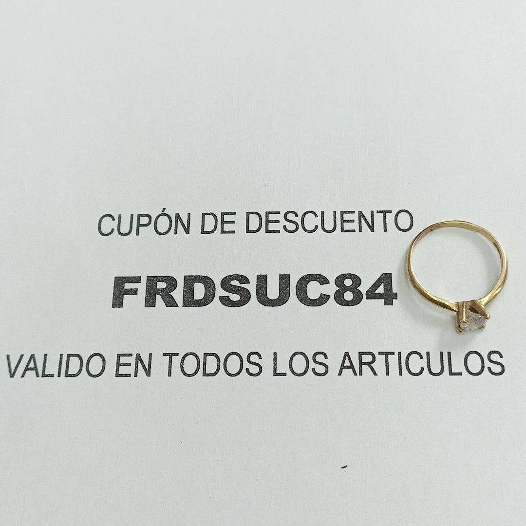 SOLITARIO ORO 10 K 1.2 GRMS (SEMINUEVO)