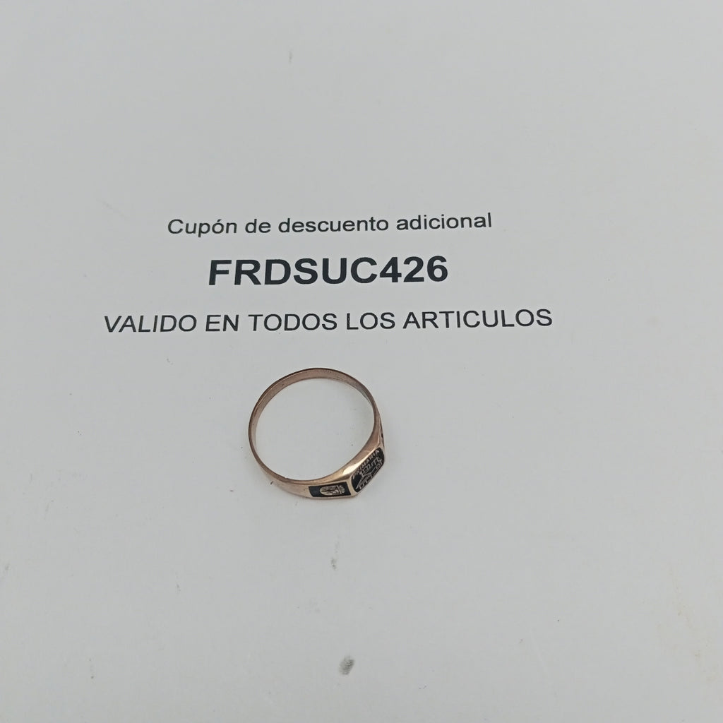 ANILLO DE GRADUACIÓN ORO 8 K 2.1 GRMS (SEMINUEVO)
