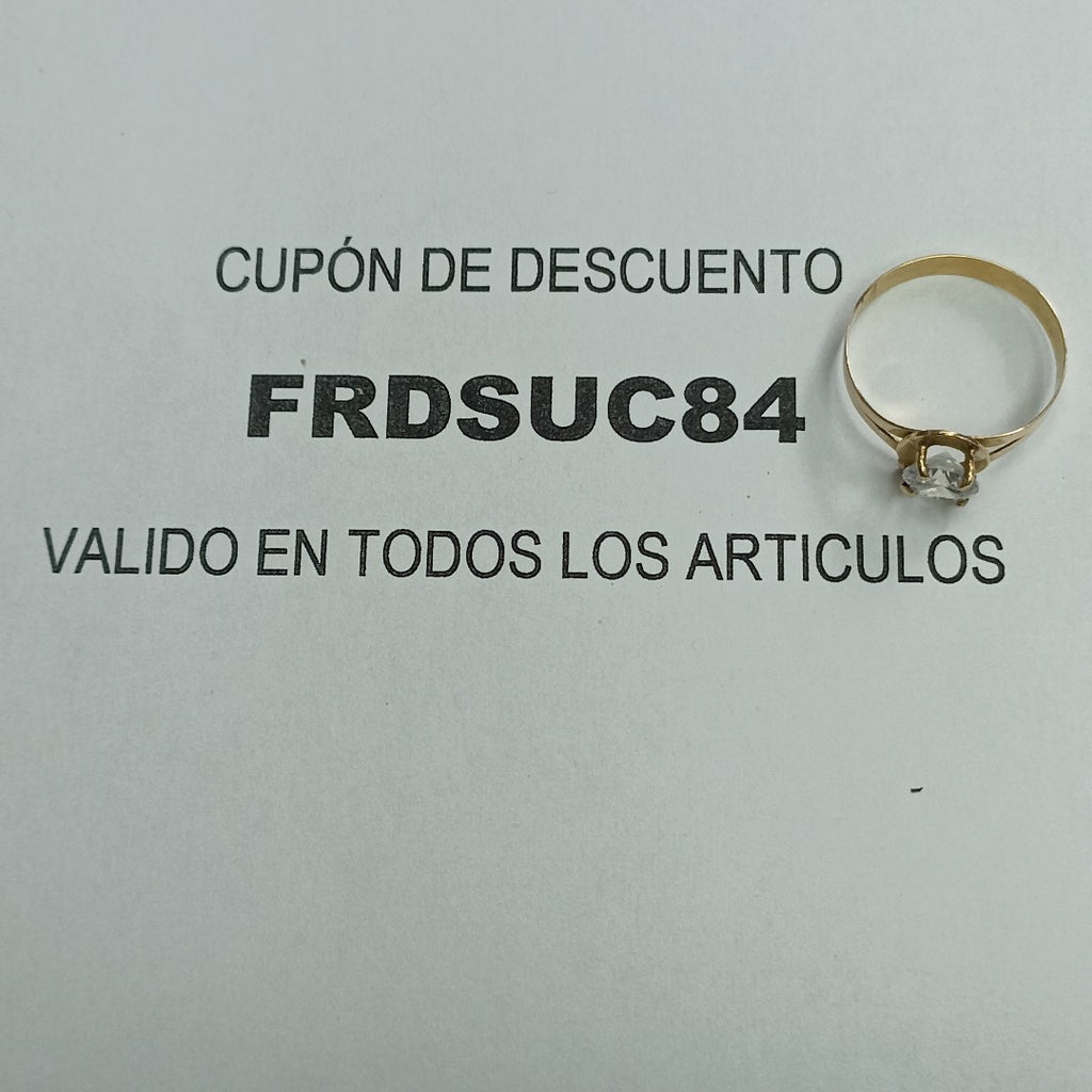 SOLITARIO ORO 8 K 1.7 GRMS (SEMINUEVO)