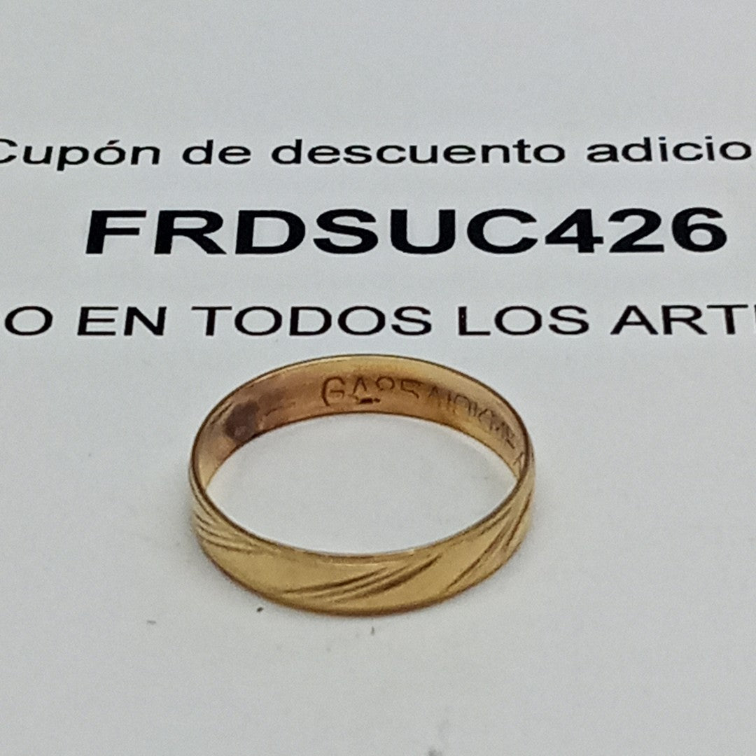 ANILLO ORO 10 K 1 GRMS (SEMINUEVO)