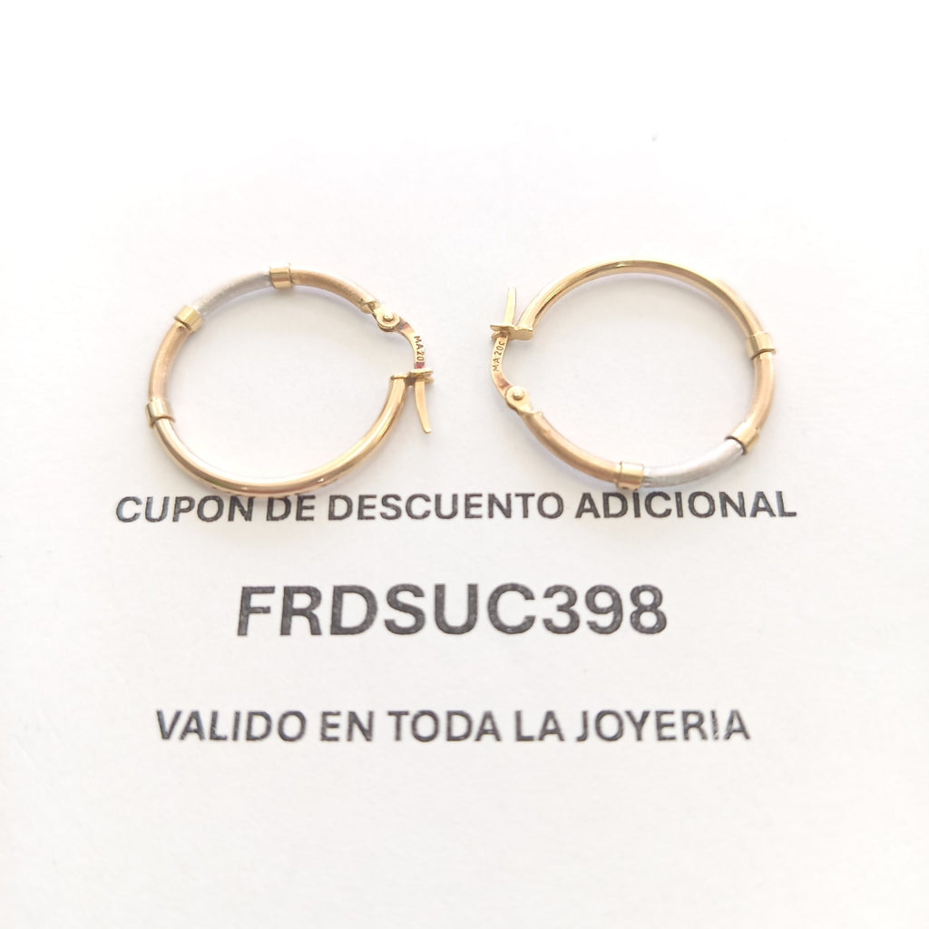 ARRACADAS PAR ORO 10 K 1.3 GRMS (SEMINUEVO)