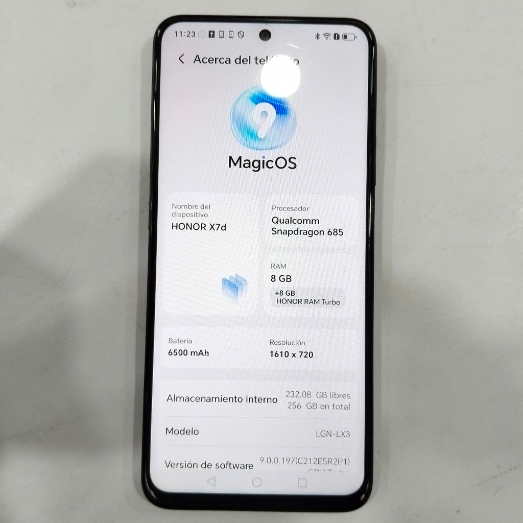 CELULAR HONOR X7D LGN-LX3 (2025) 256 GB 8 GB RAM (SEMINUEVO)
