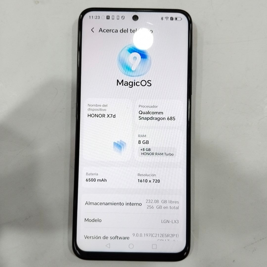 CELULAR HONOR X7D LGN-LX3 (2025) 256 GB 8 GB RAM (SEMINUEVO)