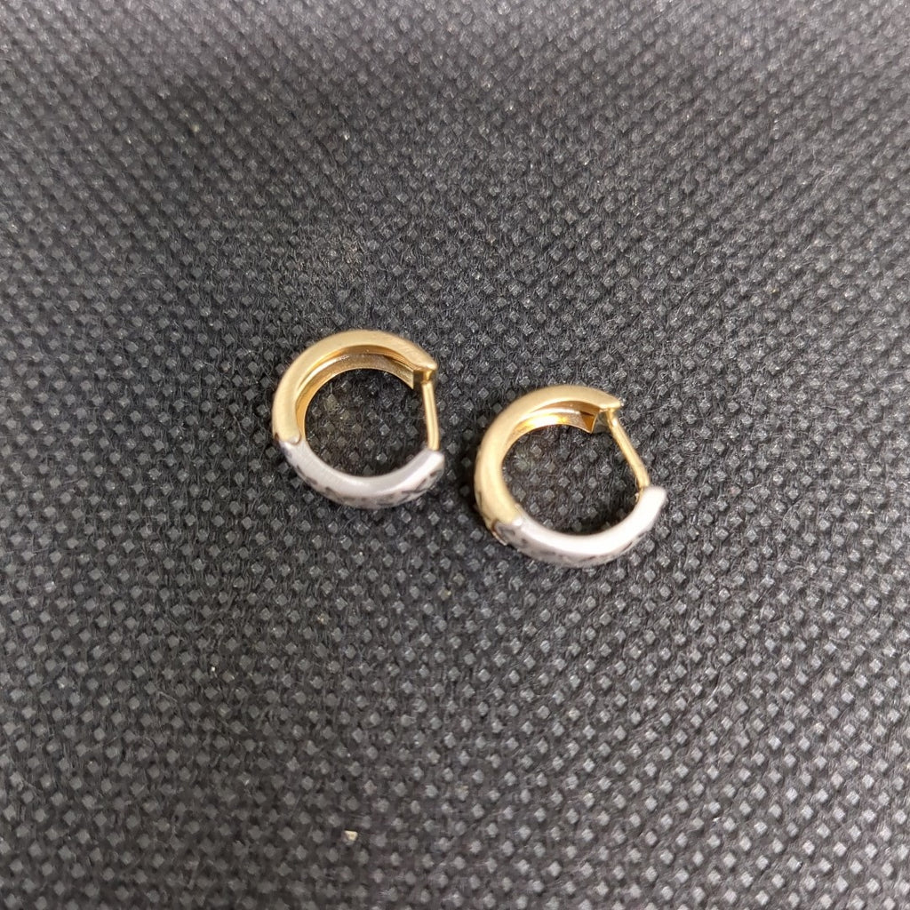 ARETES PAR ORO,ORO COMBINADO 14 K 1,20 GRMS (SEMINUEVO)