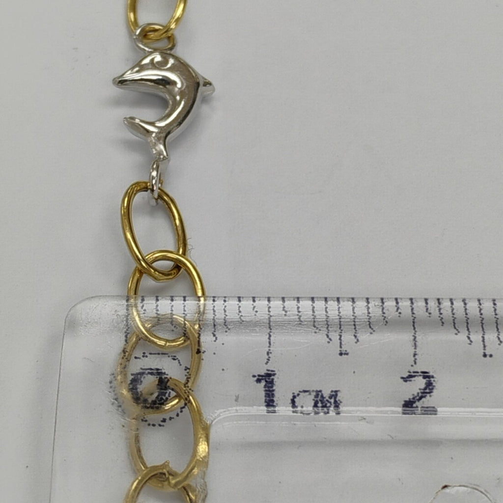 PULSERA ORO COMBINADO 10 K 2.2 GRMS (SEMINUEVO)