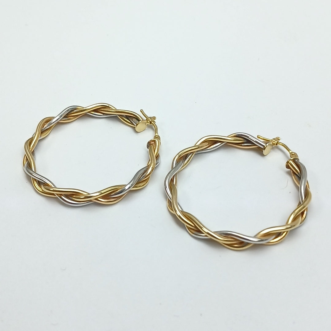 ARRACADAS PAR ORO 14 K 4.8 GRMS (SEMINUEVO)