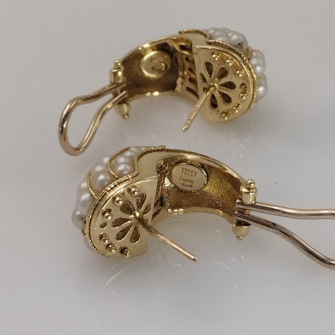 ARETES PAR ORO 14 K 13.2 GRMS (SEMINUEVO)