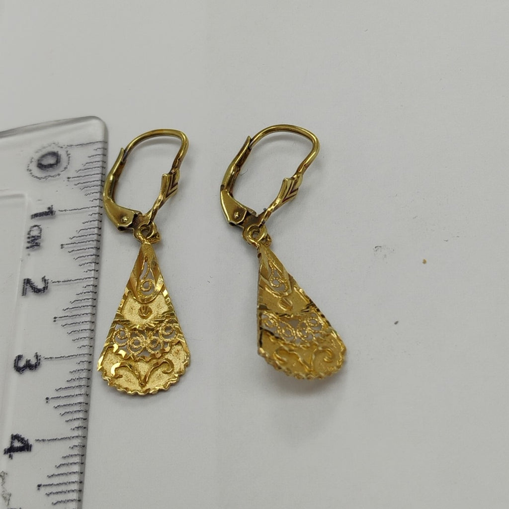 ARETES PAR ORO 14 K 2.3 GRMS (SEMINUEVO)