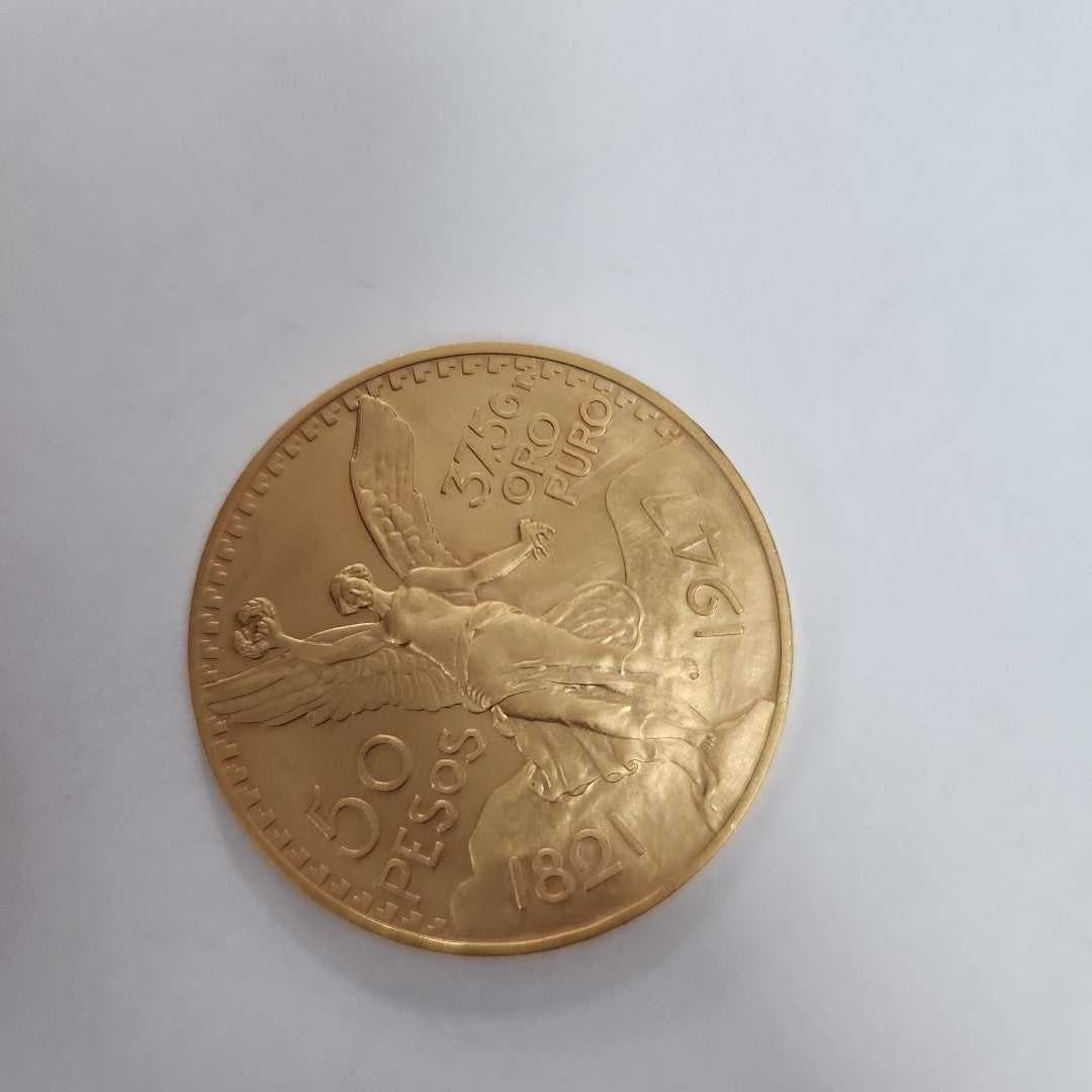 K1 41,60 GRMS 21 K IDENTIFICACIÓN MONEDA NOMINATIVA MONEDAS PESOS 50 PESOS (SEMINUEVO)