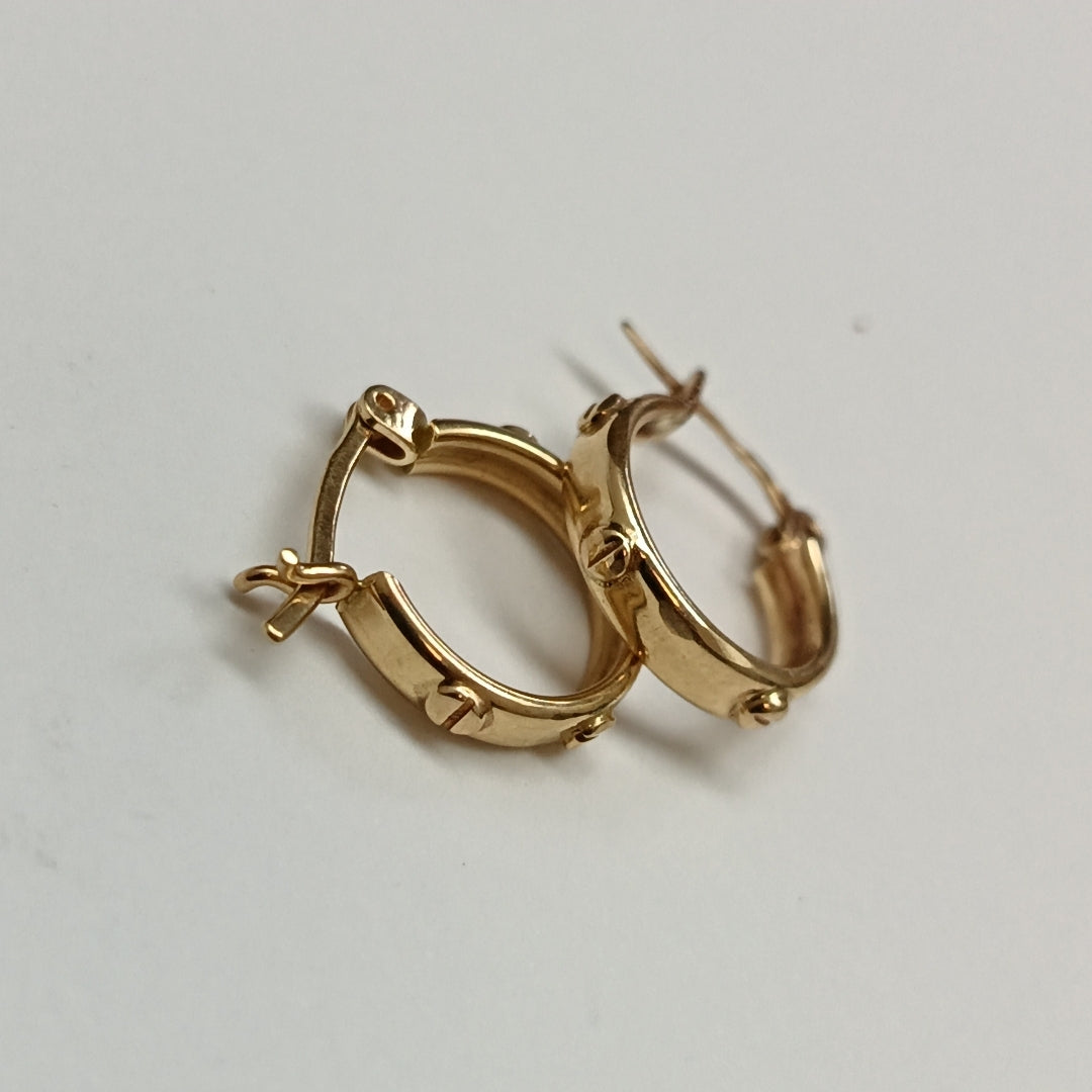 ARRACADAS PAR ORO 14 K 1,70 GRMS (SEMINUEVO)