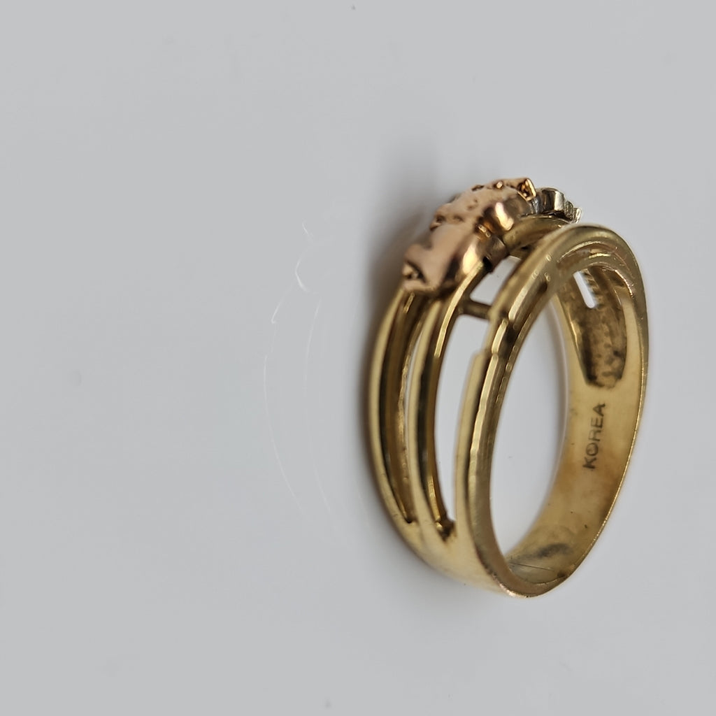 ANILLITO ORO COMBINADO 14 K 5,00 GRMS (SEMINUEVO)