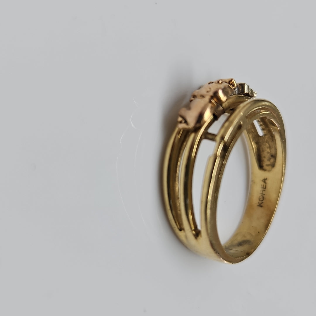 ANILLITO ORO COMBINADO 14 K 5,00 GRMS (SEMINUEVO)