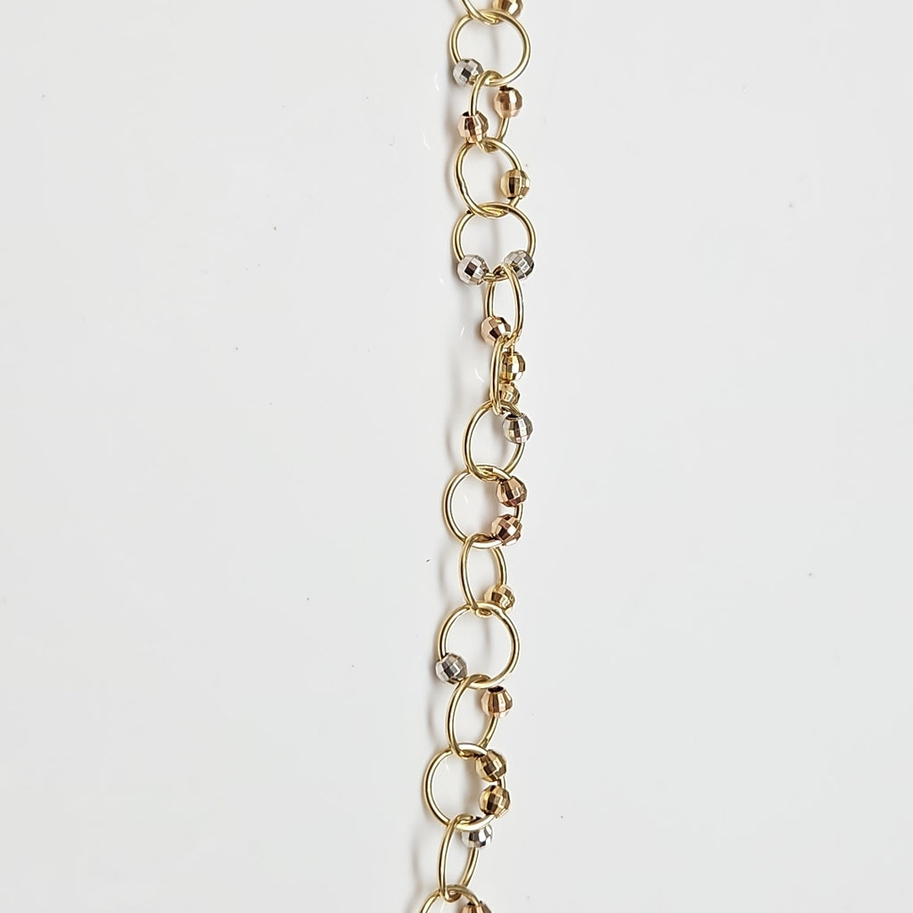 PULSERA ORO COMBINADO 14 K 6,80 GRMS (SEMINUEVO)