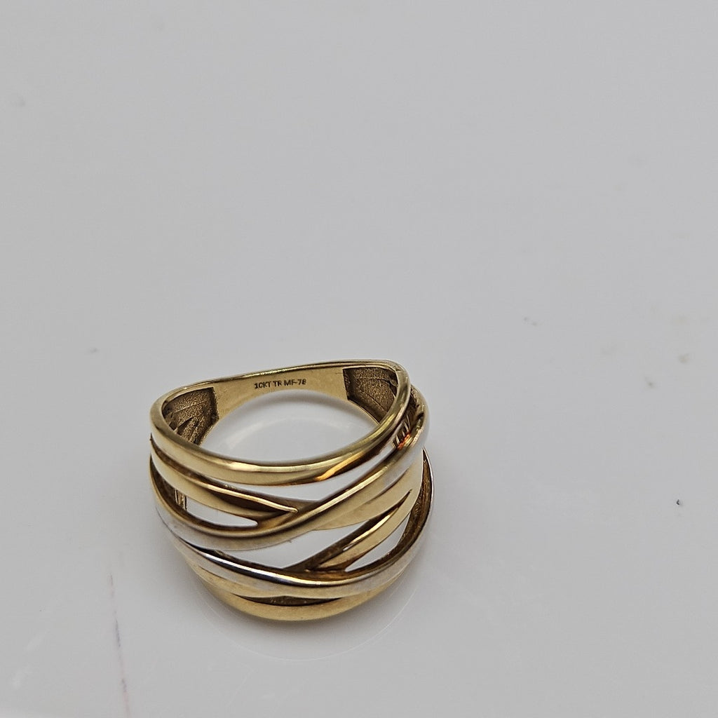 ANILLITO ORO COMBINADO 10 K 3,80 GRMS (SEMINUEVO)