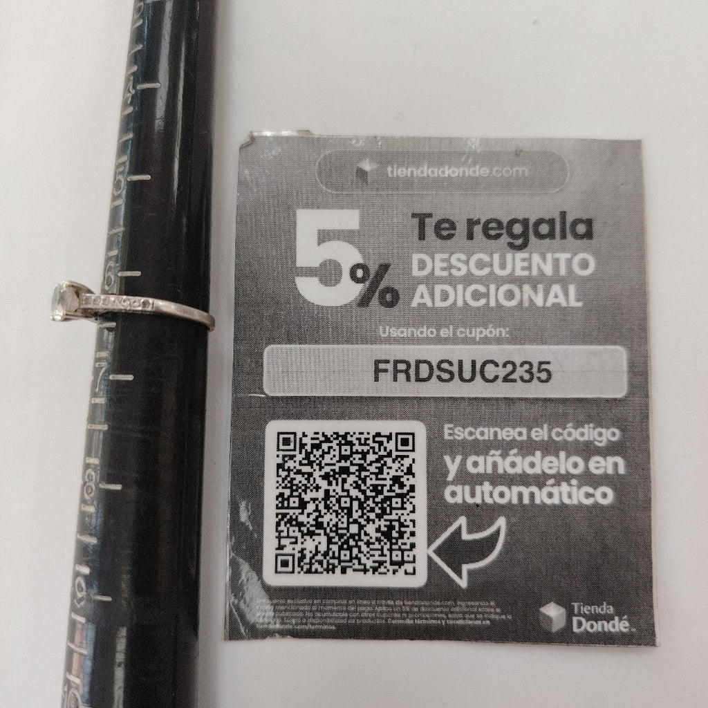 SOLITARIO ORO, ORO BLANCO 10 K 2 GRMS (SEMINUEVO)