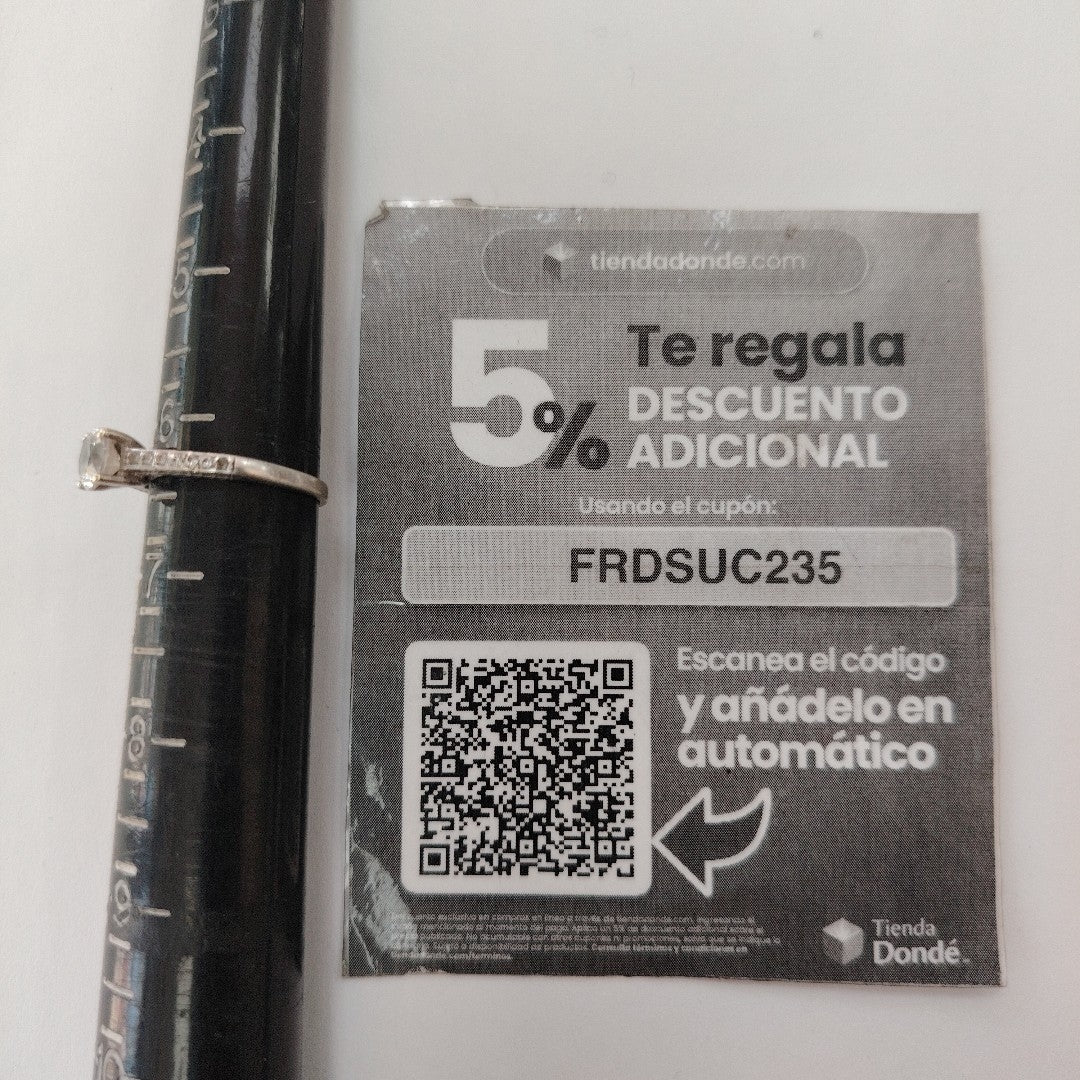 SOLITARIO ORO, ORO BLANCO 10 K 2 GRMS (SEMINUEVO)