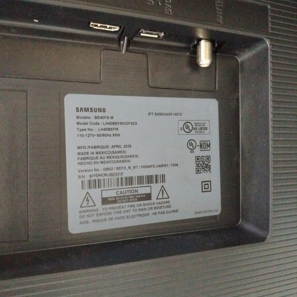 PANTALLA SAMSUNG BE40FX-M (2026) 40" LED FULL HD (SEMINUEVO)