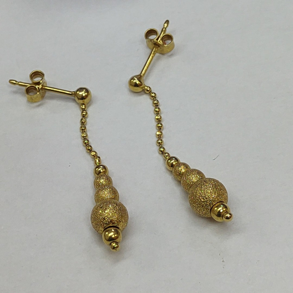 BROQUELES PAR ORO 14 K 2,40 GRMS (SEMINUEVO)