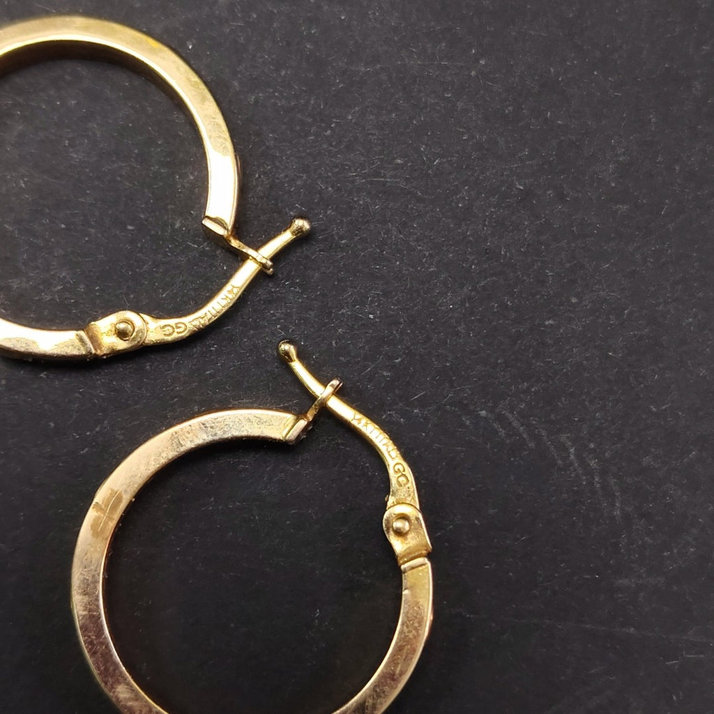 ARRACADAS PAR ORO 14 K 1.6 GRMS (SEMINUEVO)