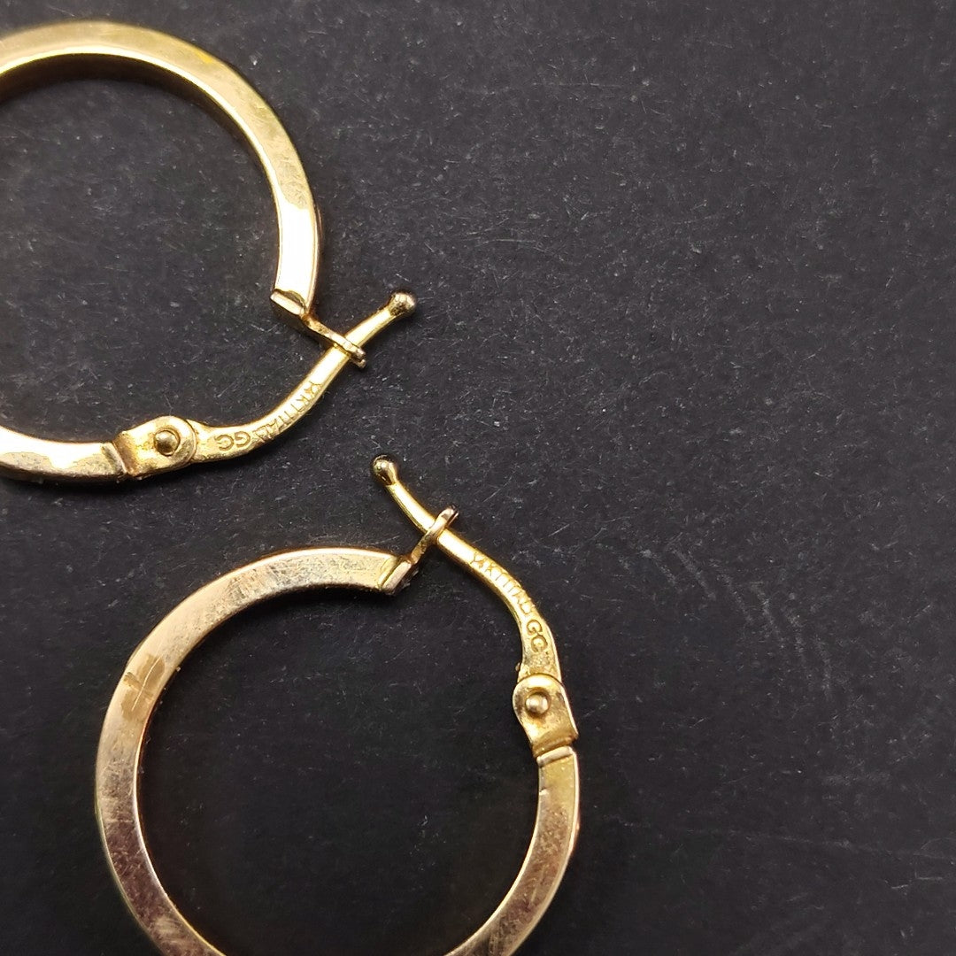 ARRACADAS PAR ORO 14 K 1.6 GRMS (SEMINUEVO)