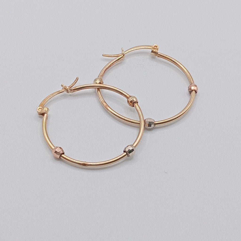 ARRACADAS PAR ORO COMBINADO 10 K 2 GRMS (SEMINUEVO)