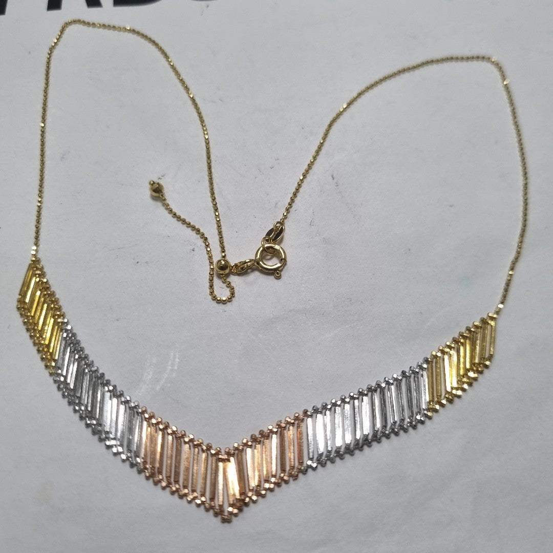 GARGANTILLA ORO, ORO COMBINADO 14 K 4.4 GRMS (SEMINUEVO)