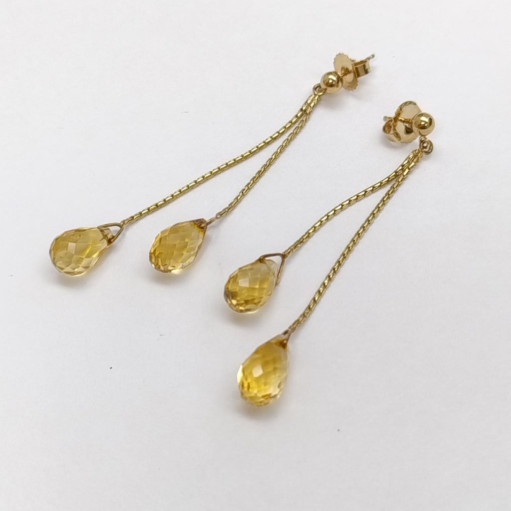 ARETES PAR ORO 14 K 4,40 GRMS (SEMINUEVO)