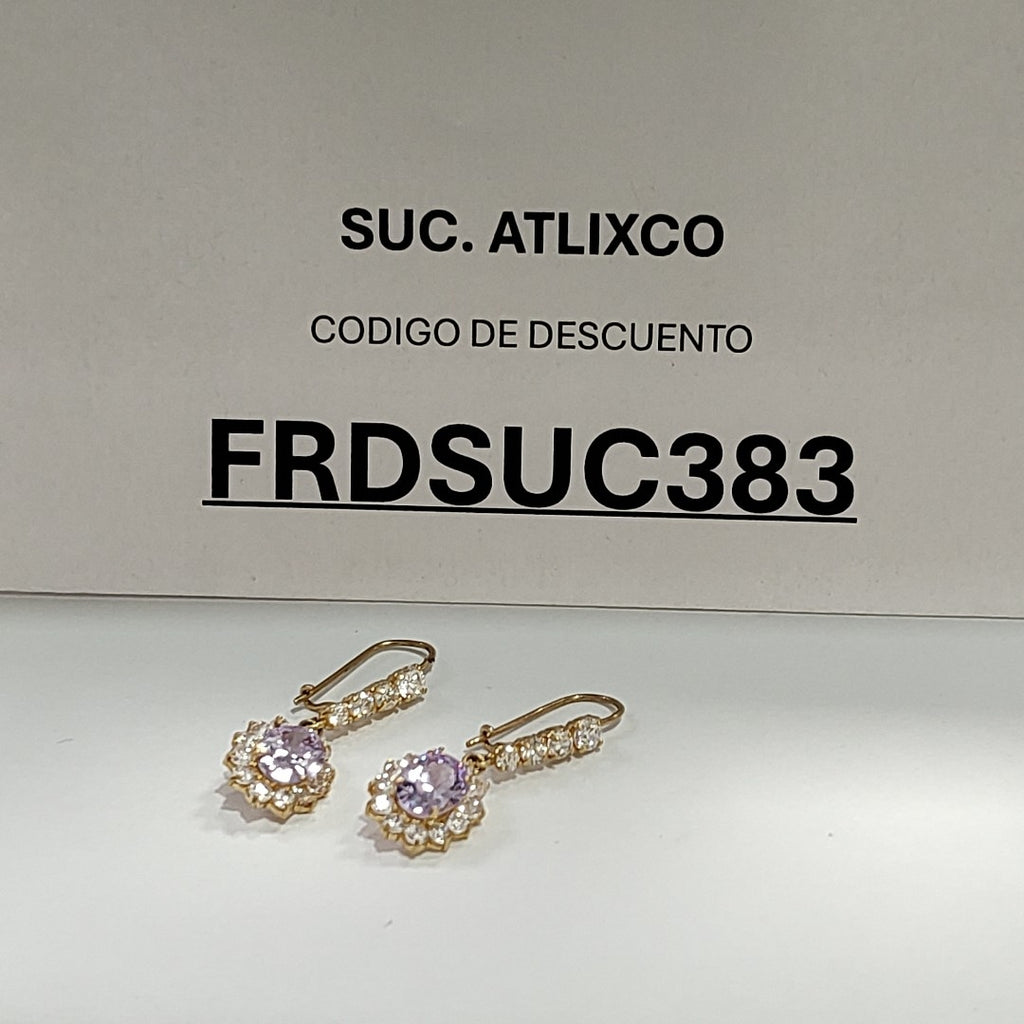 ARETES PAR ORO 10 K 3.2 GRMS (SEMINUEVO)
