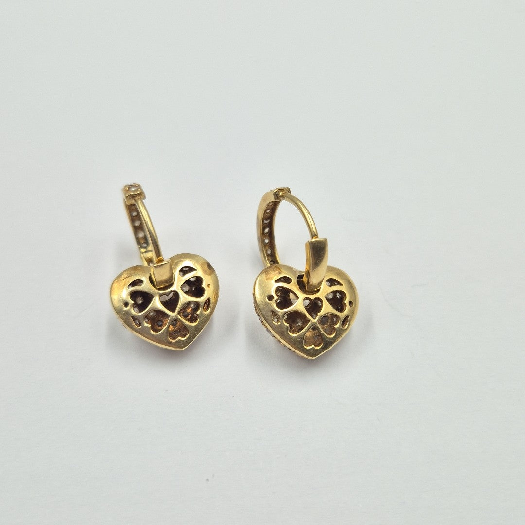 ARRACADAS PAR ORO 14 K 5,80 GRMS (SEMINUEVO)