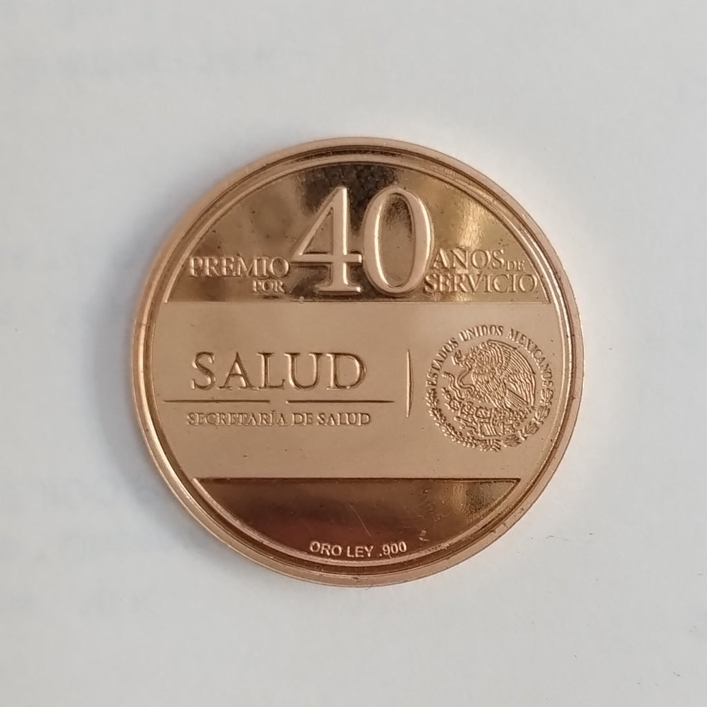 MEDALLA CONMEMORATIVA ORO 21 K 15,90 GRMS (SEMINUEVO)