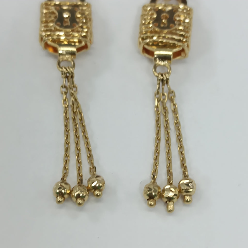 ARETES PAR ORO 14 K 5.2 GRMS (SEMINUEVO)