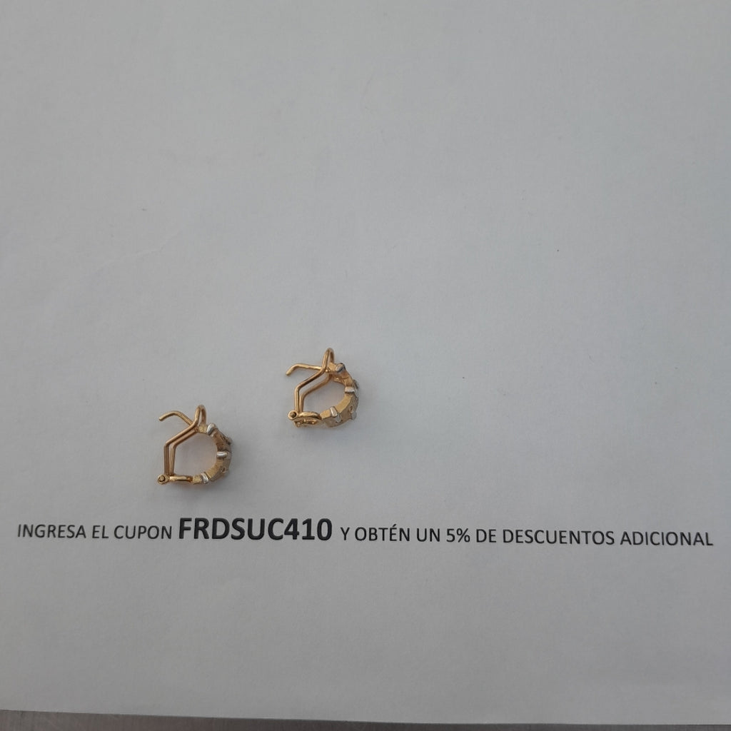 ARETES PAR ORO 14 K 4.8 GRMS (SEMINUEVO)