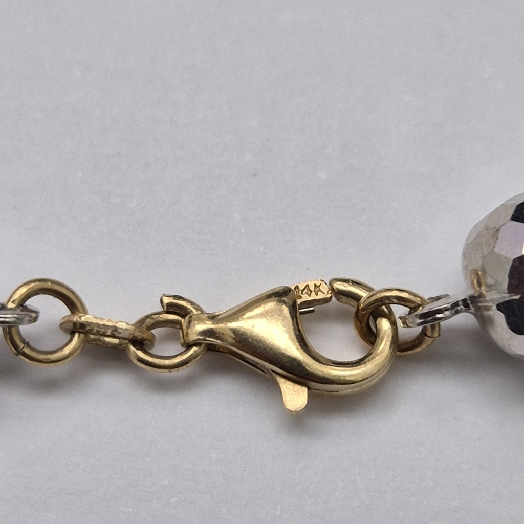 PULSERA ORO,ORO BLANCO 14 K 7,60 GRMS (SEMINUEVO)