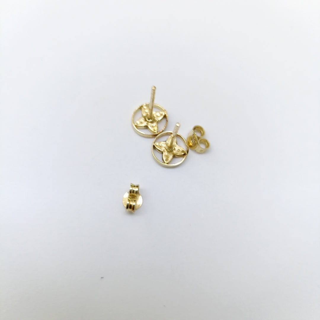 BROQUELES PAR ORO 14 K 1.1 GRMS (SEMINUEVO)