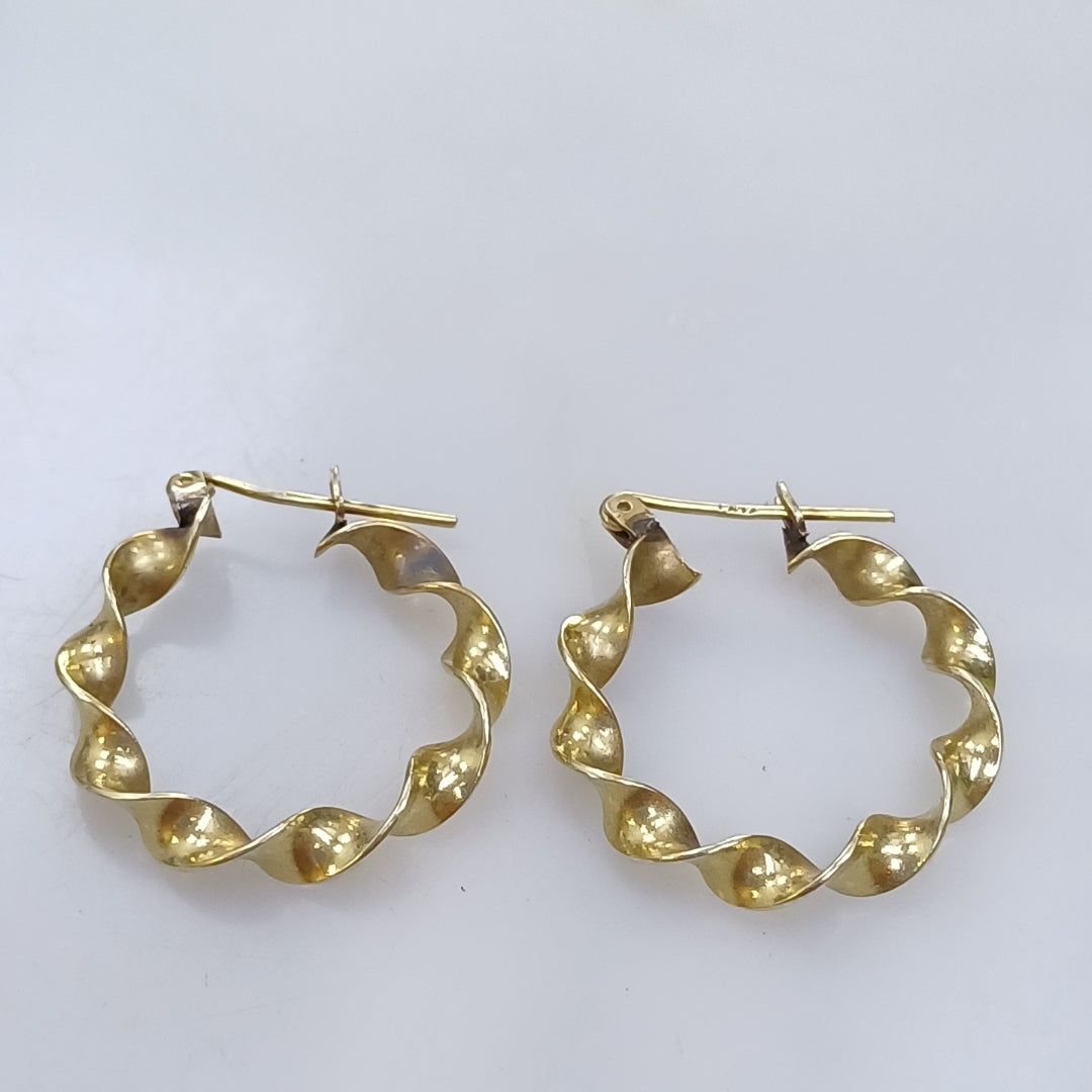 ARRACADAS PAR ORO 14 K 5,00 GRMS (SEMINUEVO)