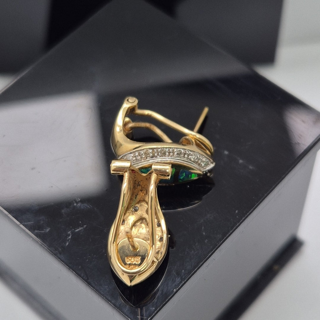 ARETES PAR ORO 14 K 4,10 GRMS (SEMINUEVO)