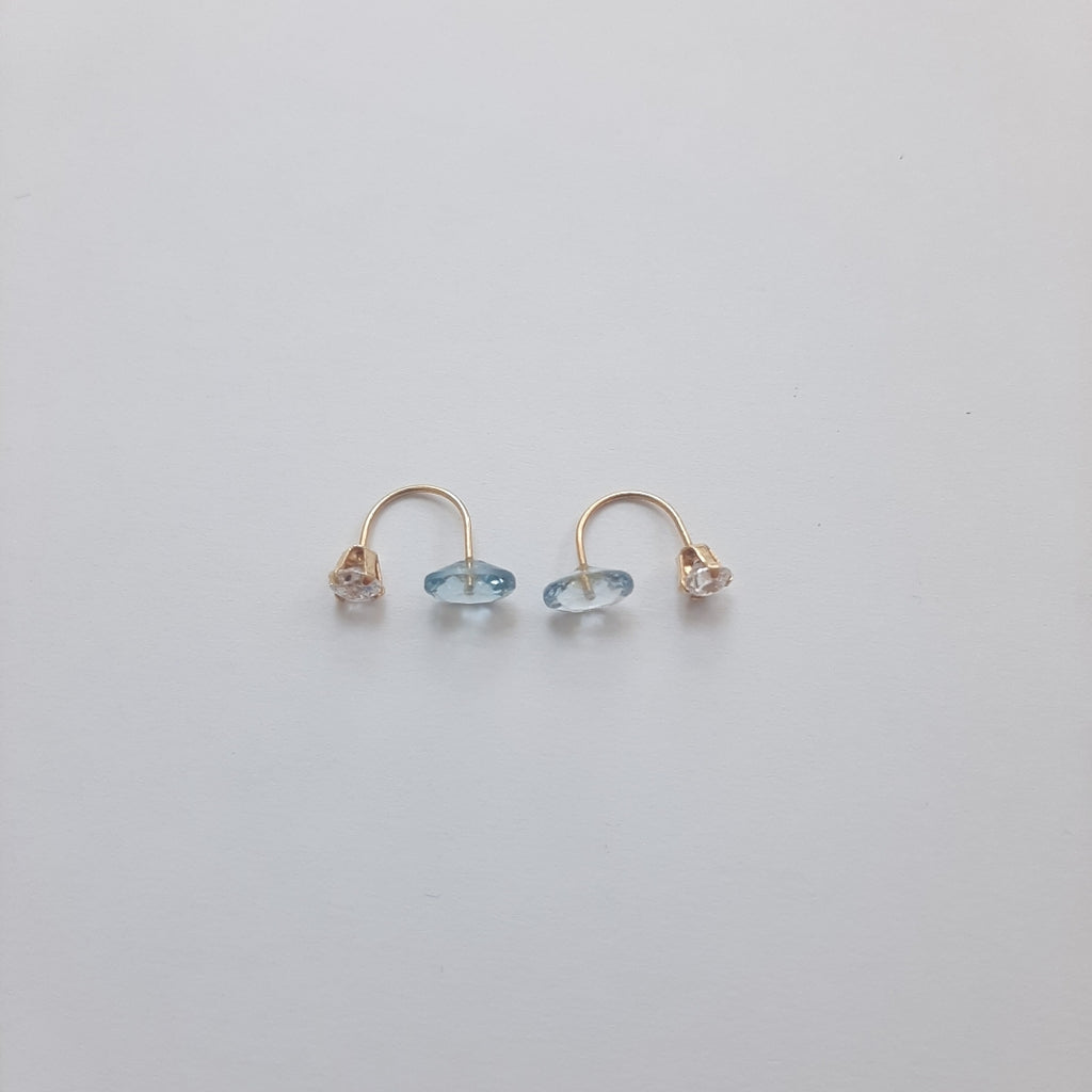BROQUELES PAR ORO 14 K 0.8 GRMS (SEMINUEVO)