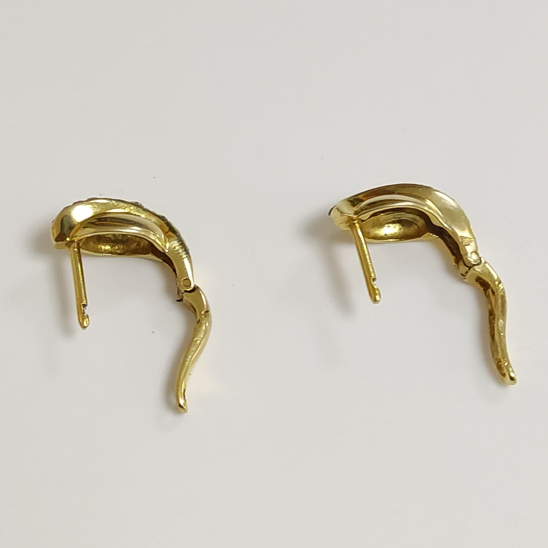 ARRACADAS PAR ORO 8 K 4.3 GRMS (SEMINUEVO)