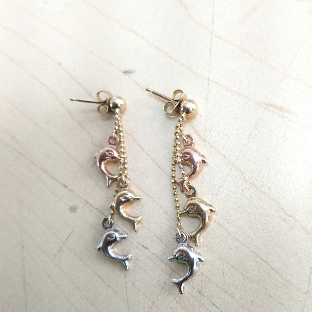 ARETES PAR ORO 14 K 3.1 GRMS (SEMINUEVO)