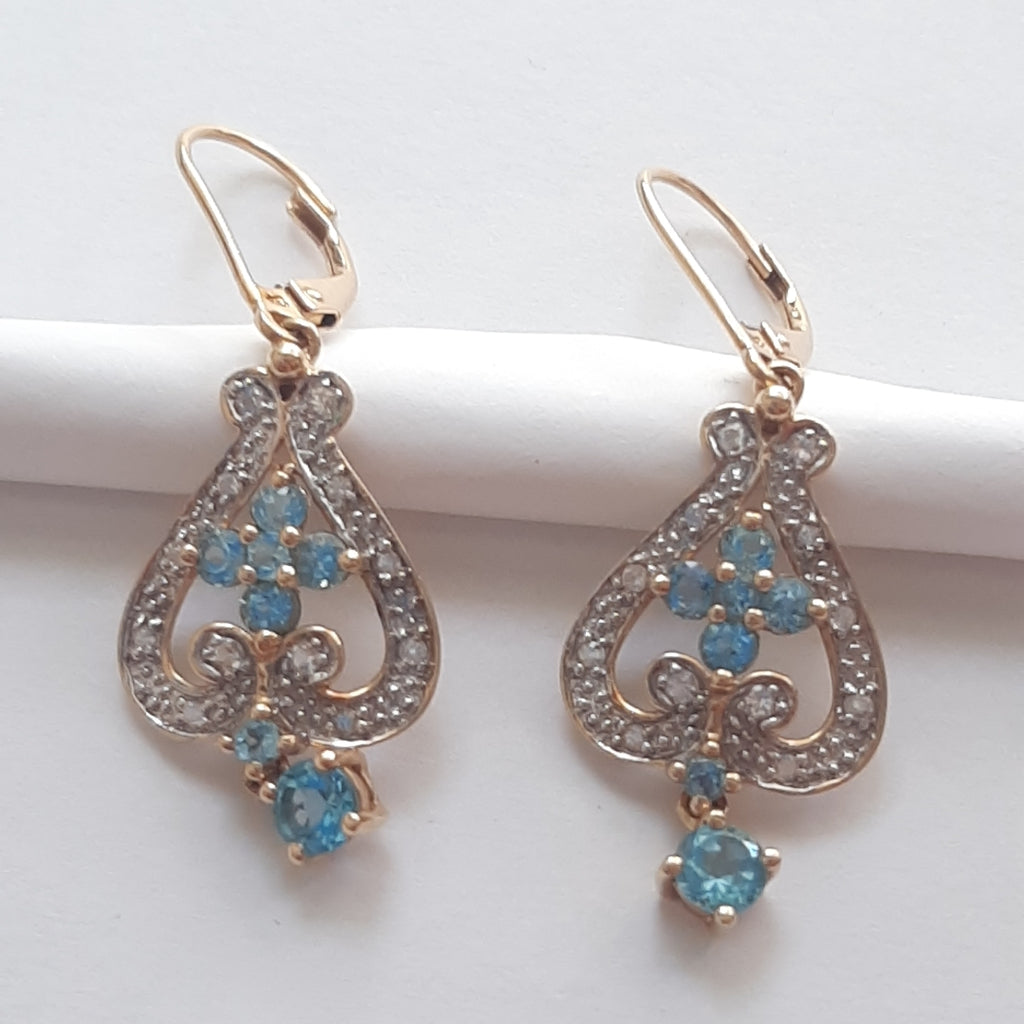 ARETES PAR ORO 14 K 4.6 GRMS (SEMINUEVO)
