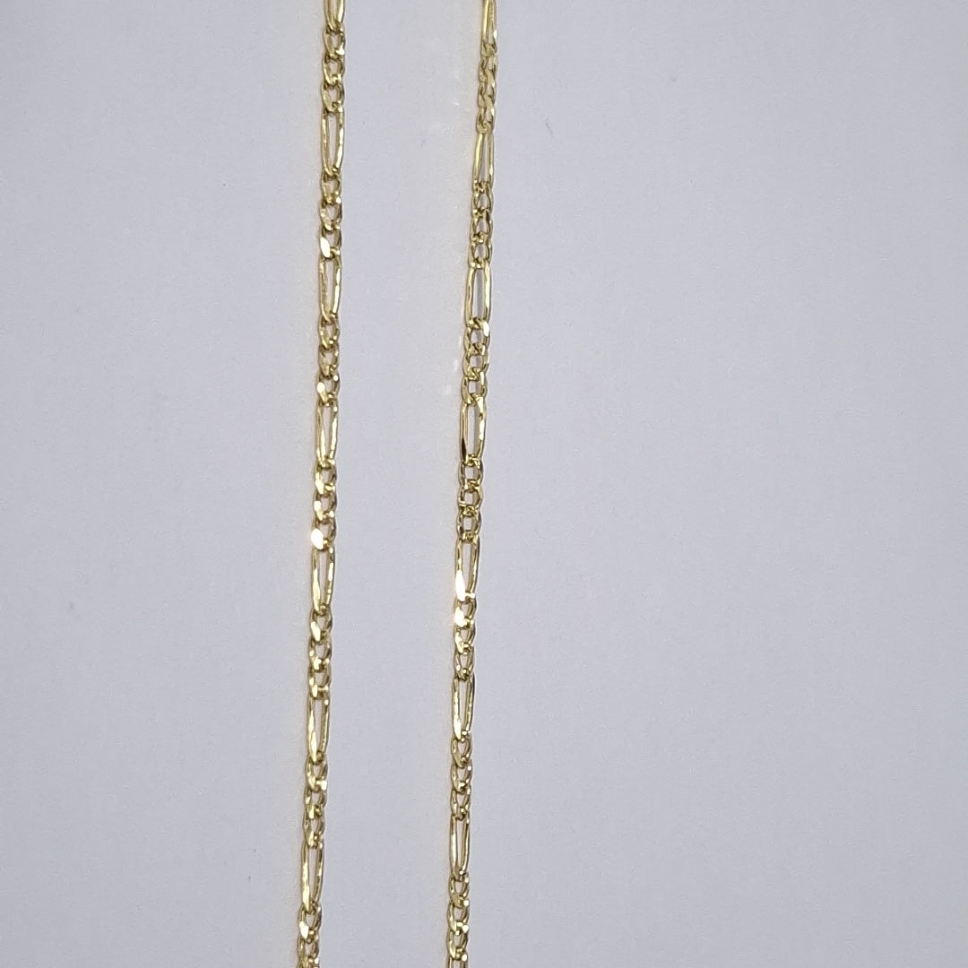 CADENAS 3X1 ORO 14K 55 CM 4 GR (NUEVO)