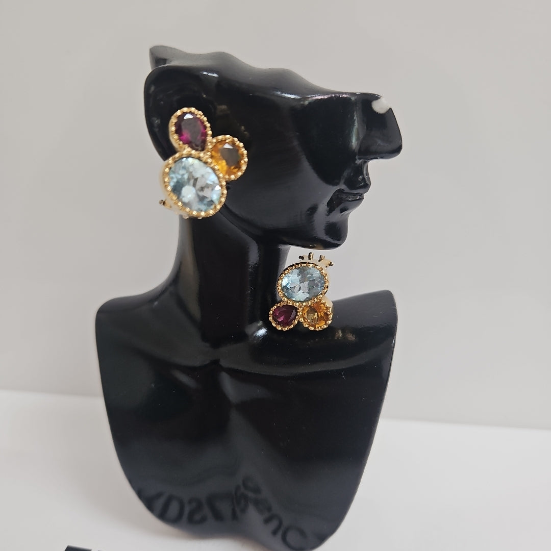 ARETES PAR ORO 14 K 9,40 GRMS (SEMINUEVO)
